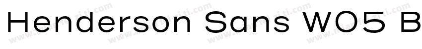 Henderson Sans W05 B字体转换
